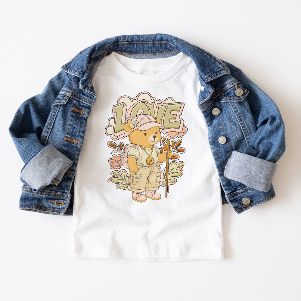 Hiker Bear - Organic cotton kids t-shirt