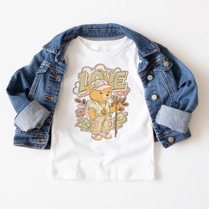 Hiker Bear - Organic cotton kids t-shirt
