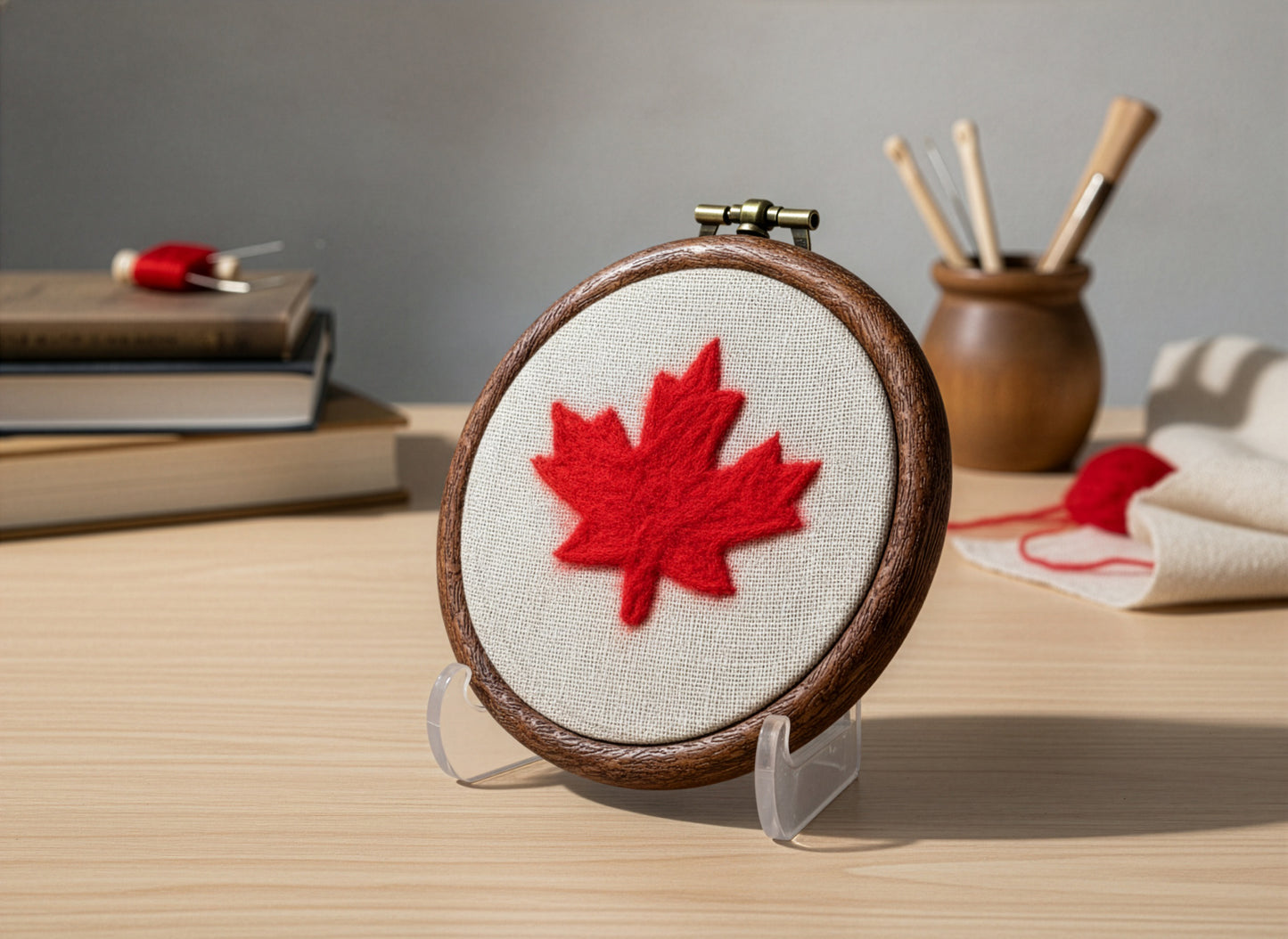 Felted Maple Leaf