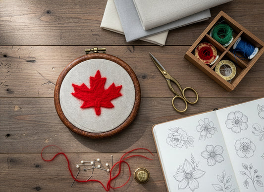 Felted Maple Leaf