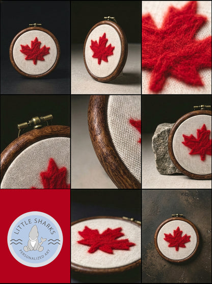 Felted Maple Leaf